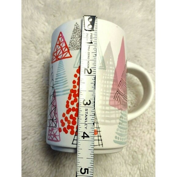 Starbucks 2017 Christmas Xmas Holiday Tree Ceramic Coffee Mug Cup 12oz - Picture 7 of 8